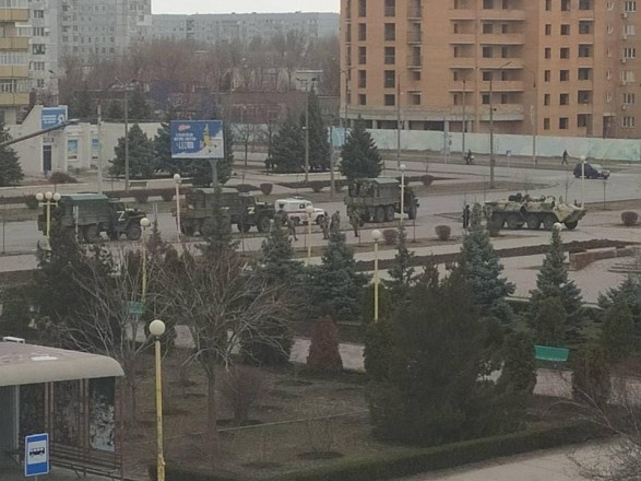 В Энергодаре российские оккупанты с боем заняли здание полиции – Энергоатом