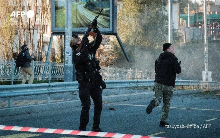 В поліції показали, як збили дрон-камікадзе над Києвом (ВІДЕО)