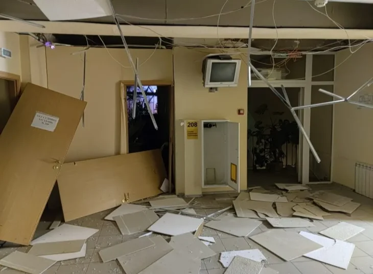 У столичному суді ліквідовано наслідки ракетного удару окупантів (ФОТО)