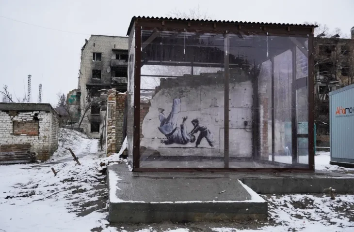 У Київській області на графіті Бенксі встановили спецсистеми (ФОТО)