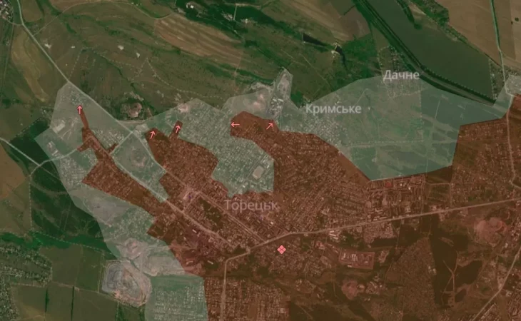 Російські війська намагаються обійти ЗСУ в Торецьку через каналізації