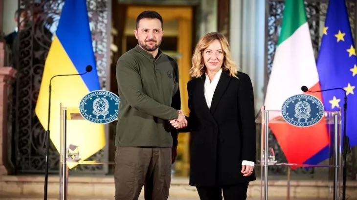 Зеленський зустрівся із Мелоні перед самітом у Британії