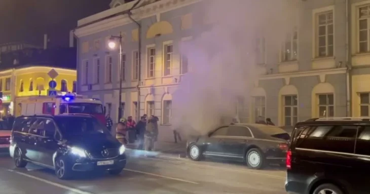 У Москві згорів лімузин Aurus, що належить кремлівському гаражу