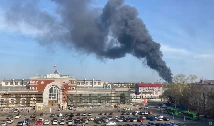 Вибухи та пожежа на підшипниковому заводі в Курську