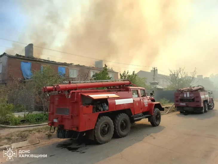 В Ізюмі ліквідують масштабну пожежу в Піщанському лісництві