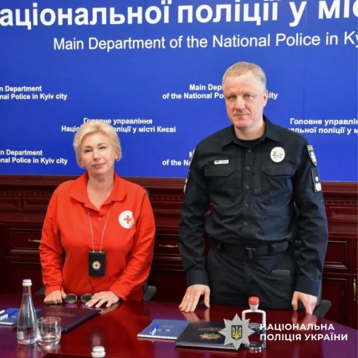 Поліція Києва уклала меморандум про співпрацю з Київською міською організацією Товариства Червоного Хреста України