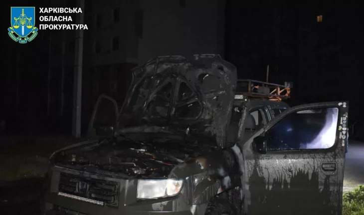У Харкові затримали чоловіка за підпал військового автомобіля