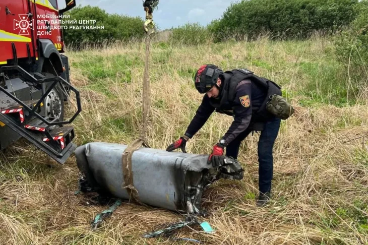 У Київській області виявлено бойову частину ракети Х-101