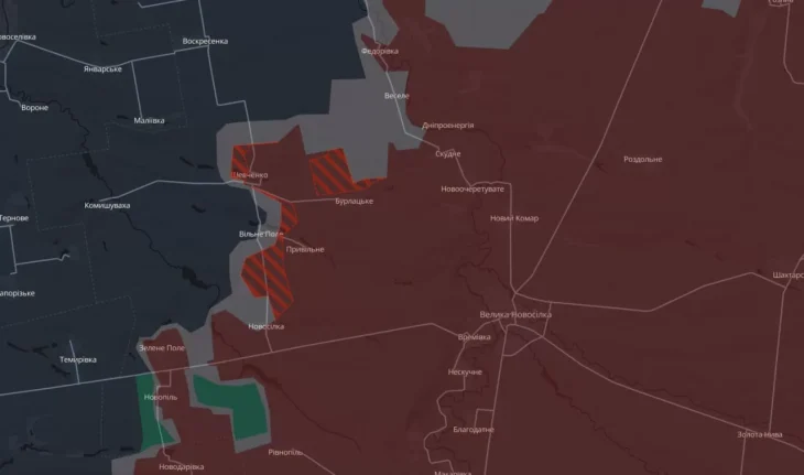 Оборона на Новопавлівському напрямку погіршується через наступ росії – DeepState
