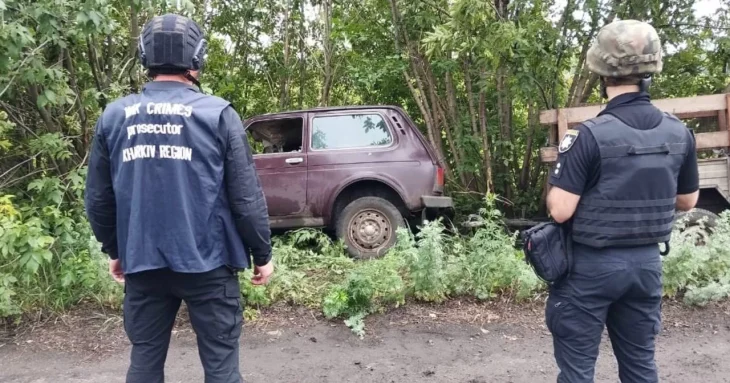 На Харківщині російський дрон атакував авто: один загиблий, один поранений