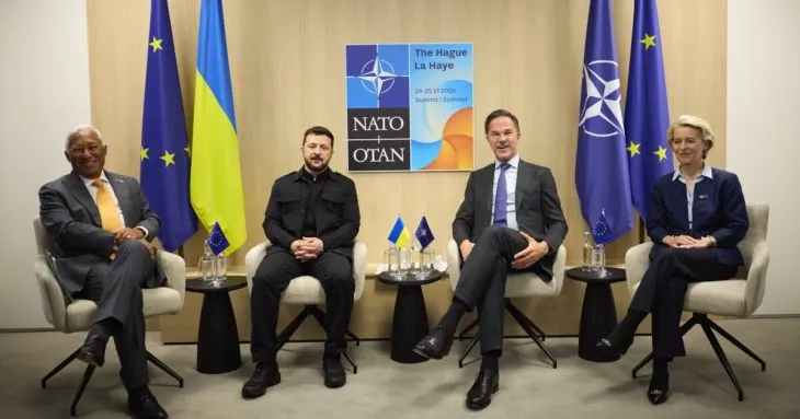 Зеленський обговорив з лідерами ЄС і НАТО у Гаазі підтримку України та санкції проти рф