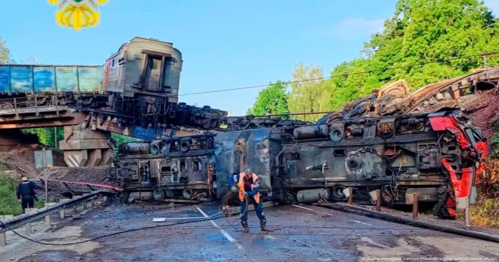 На Брянщині знову стався підрив залізничного полотна