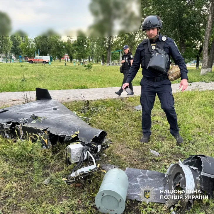 Сили ППО України знищили 74 російських дрони з 103 запущених у нічній атаці