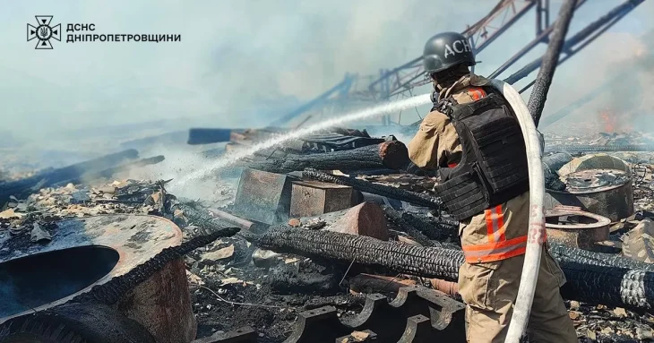 росія вночі атакувала дронами фермерські господарства Дніпропетровщини