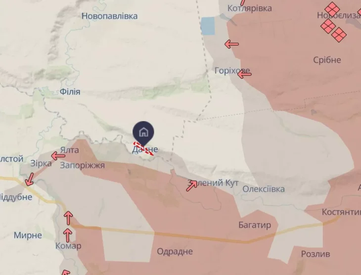Генштаб ЗСУ спростував фейкову інформацію про захоплення Дачного на Дніпропетровщині