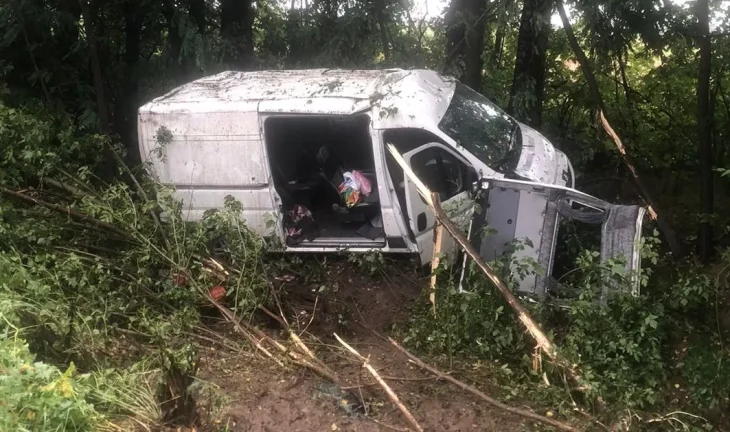 На Житомирщині внаслідок ДТП за участю мікроавтобуса постраждали дев’ятеро людей