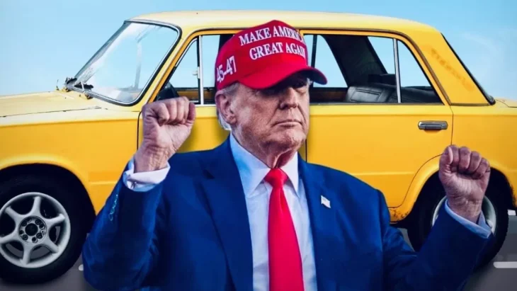 Республіканці США осоромилися, поставивши Трампа на фоні «Жигулів» у кампанії за відродження автопрому