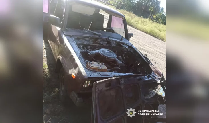 Росія завдала удару дроном по автівці з гуманітарною допомогою на Харківщині