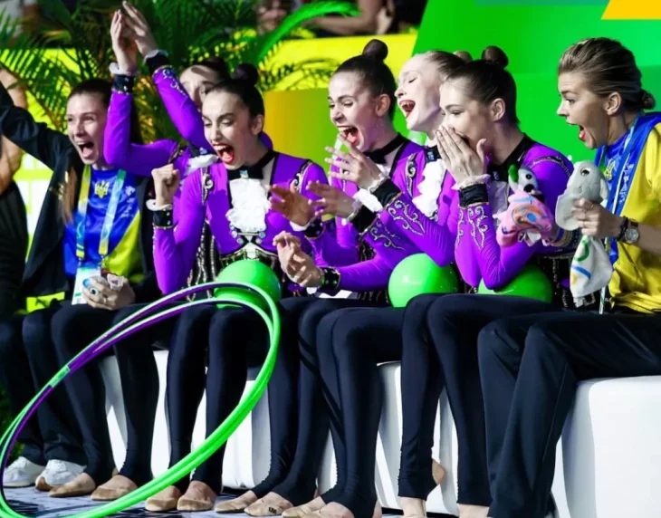 Українська збірна з художньої гімнастики здобула золото на чемпіонаті світу в Ріо