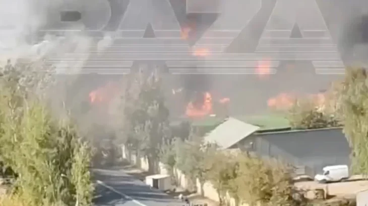 Пожежа та вибухи на складах і хімзаводі у Балашисі під москвою