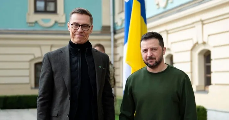 Президент Фінляндії Александр Стубб прибув до Києва для переговорів із Зеленським