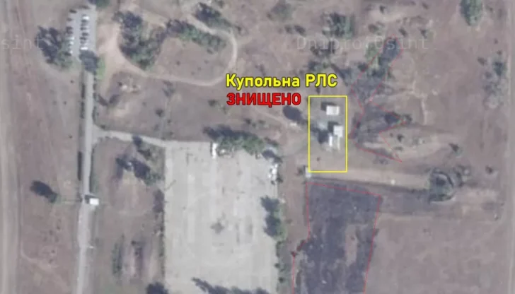 Супутникові знімки зафіксували знищення російської РЛС у Ростовській області