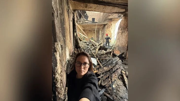 Юлія Свириденко показала наслідки удару по будівлі Кабміну після ранкової атаки