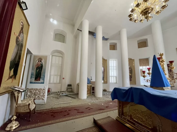 Російські війська обстріляли Свято-Успенський собор у Херсоні під час богослужіння