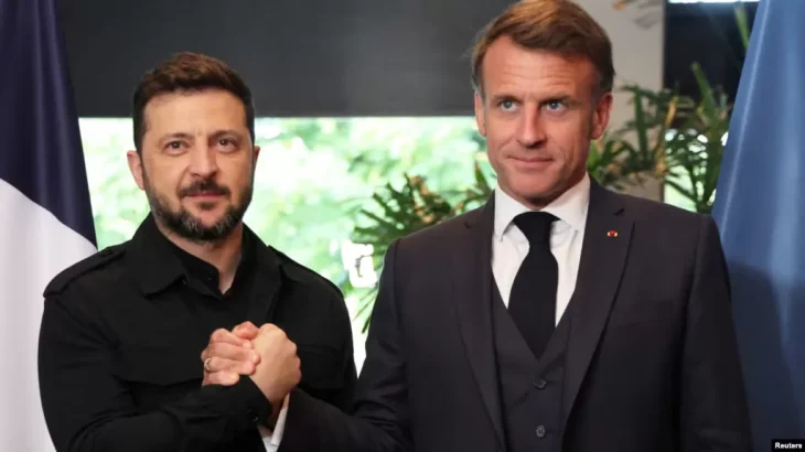 Зеленський і Макрон зустрілися в Парижі напередодні саміту «коаліції рішучих»