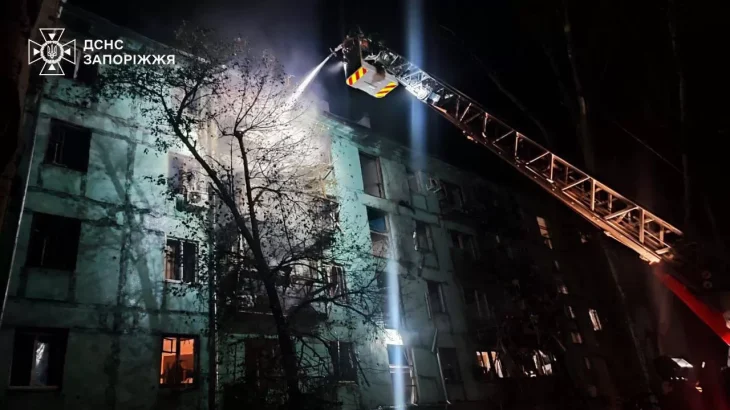 Унаслідок нічної атаки дронами на Запоріжжя постраждали щонайменше 9 осіб