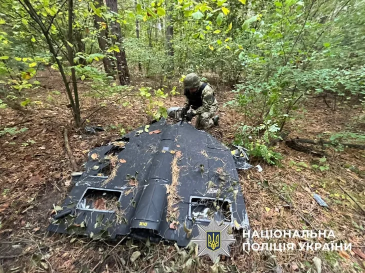 У Києві виявили уламки російського дрона з нездетонованою бойовою частиною