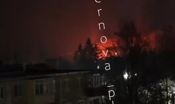 У Тульській області після нічної атаки спалахнула пожежа на заводі оборонного призначення