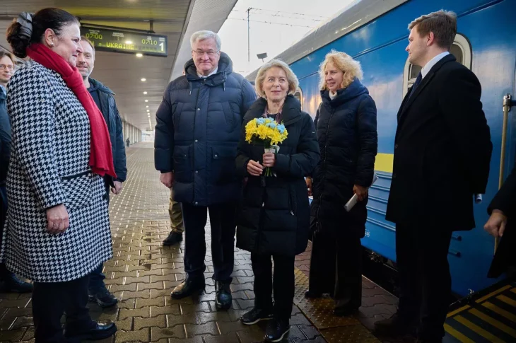 Лідери ЄС приїхали до Києва в річницю повномасштабного вторгнення