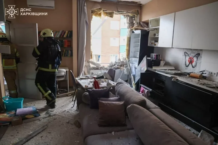Два райони Харкова зазнали ударів ворожих дронів