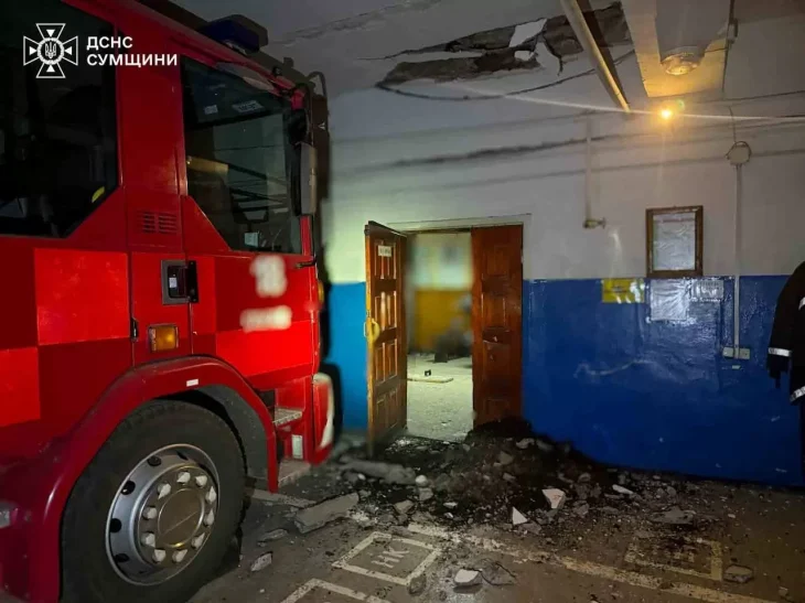 На Сумщині дрон влучив у підрозділ ДСНС, будівлю пошкоджено