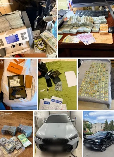 У топпосадовців Нацполіції вилучили елітні авто, дорогі годинники, зброю та готівку на 23 млн грн