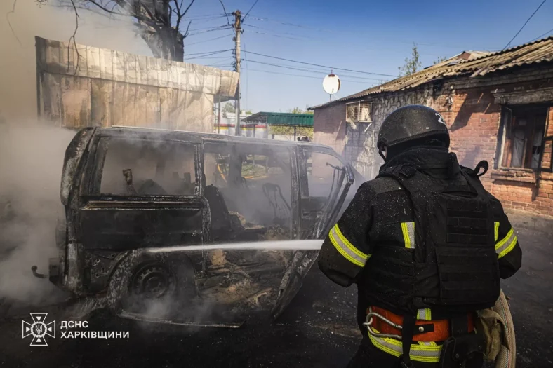 Удар російського БпЛА по Харкову: троє дітей серед дев’ятьох постраждалих