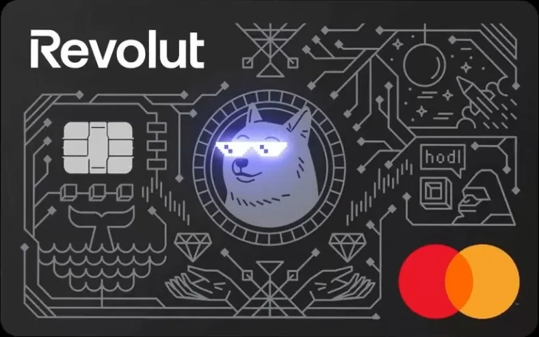 Revolut запустив фізичну криптокартку з оплатою в Dogecoin